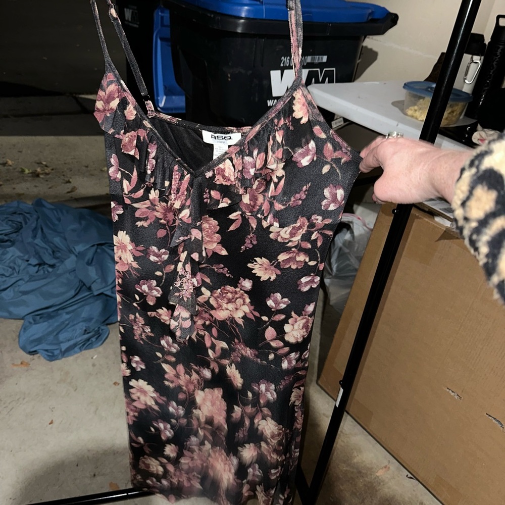 RSQ Black and Pink Floral Dress